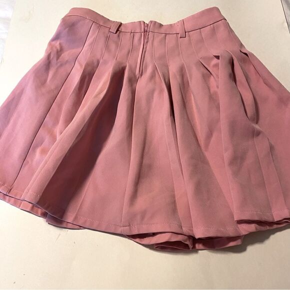 Hot Topic pink Pleated Mini hot goth academia whimsical skater skirt SM - Picture 2 of 8